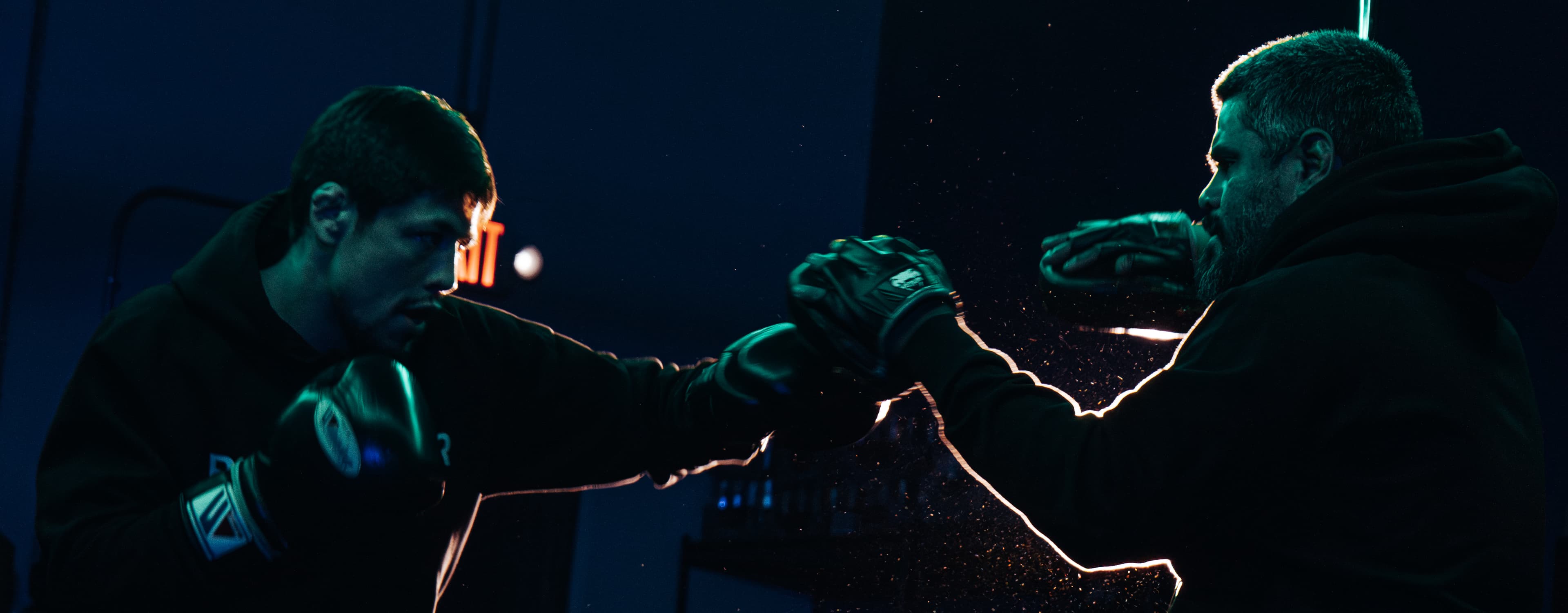 Behind the scenes — boxing shoot
